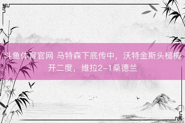 斗鱼体育官网 马特森下底传中,沃特金斯头槌梅开二度,维拉2-1桑德兰