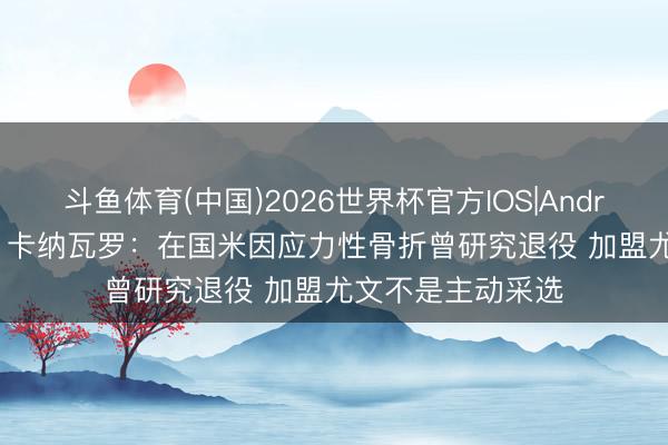 斗鱼体育(中国)2026世界杯官方IOS|Android手机app下载 卡纳瓦罗：在国米因应力性骨折曾研究退役 加盟尤文不是主动采选