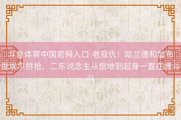 斗鱼体育中国官网入口 老寇仇！哈兰德和加布里埃尔拼抢，二东说念主从倒地到起身一直在缠斗