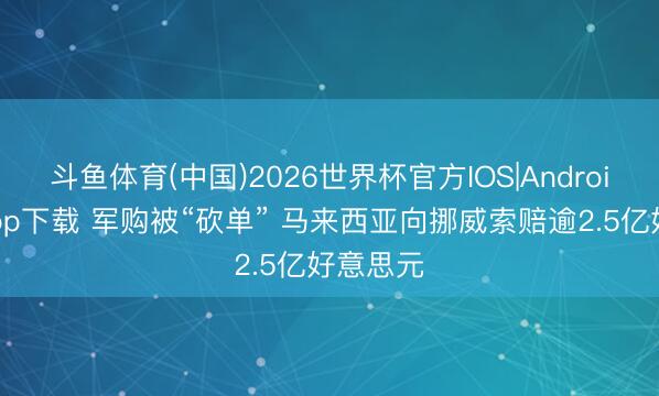 斗鱼体育(中国)2026世界杯官方IOS|Android手机app下载 军购被“砍单” 马来西亚向挪威索赔逾2.5亿好意思元